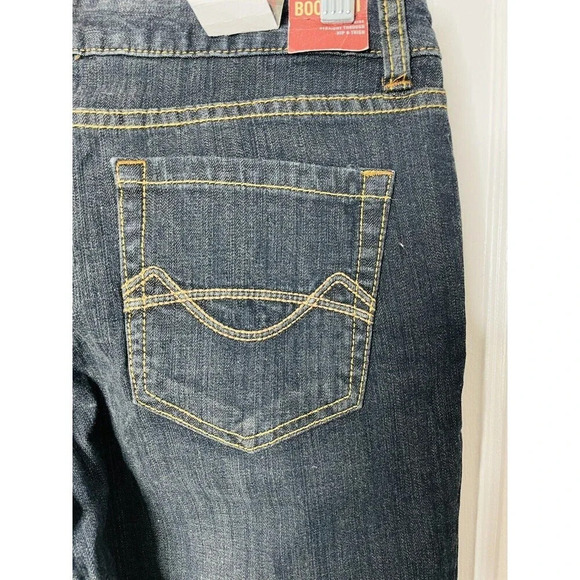 Mossimo Jeans Boot Cut sz 9 Lowest Rise Dark Wash Womens - Picture 5 of 14